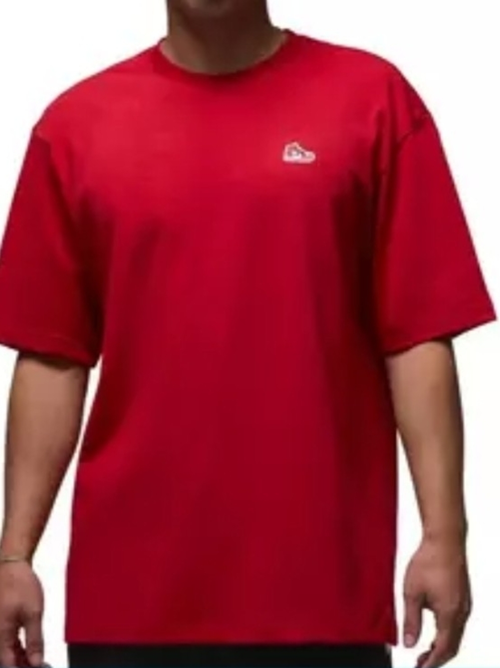 Jordan Men's Brand Sneaker Patch Tee Red